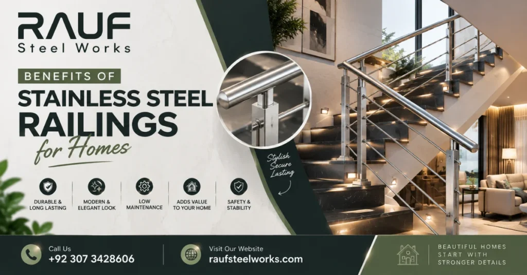 Benefits of Stainless Steel Railings for Homes